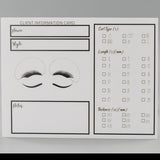 MERCH- EYELASH CLIENT INFORMATION CARD